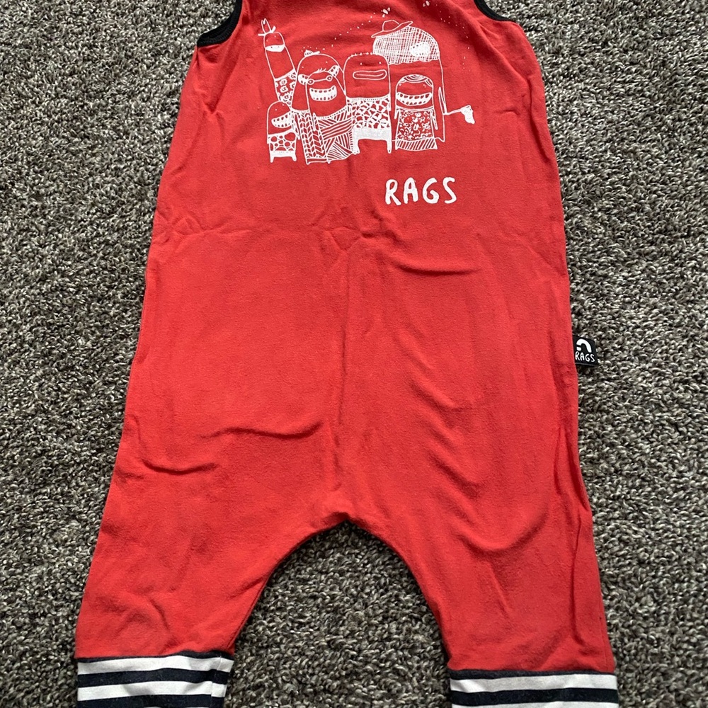 Rags to Raches Red Kids One Piece